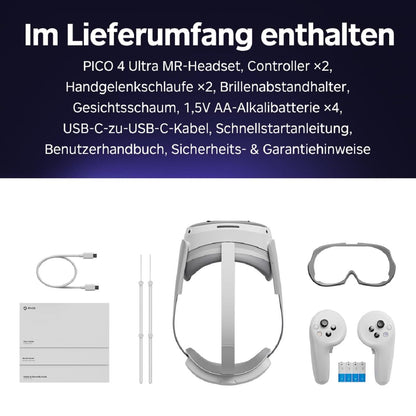 PICO 4 Ultra VR-Headset – Inklusive 2 Top VR-Spiele Kostenlos