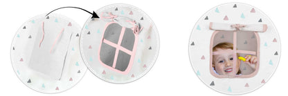 NUKIDO Kindertipi Montessori Spielzelt Baumwolle – Rosa