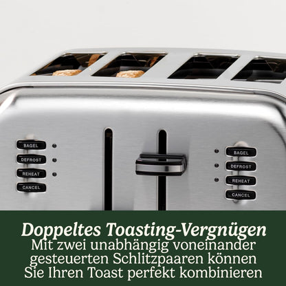 Cuisinart 4-Scheiben-Toaster mit breiten Schlitzen – Perle