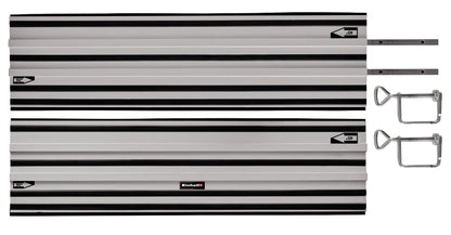 Einhell Führungsschiene Alu für Handkreissägen 2x 1000 mm. Zweiteiliges, silbernes Alu-Profil für präzise Geradschnitte.