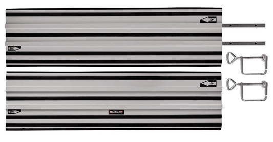 Einhell Führungsschiene Alu für Handkreissägen 2x 1000 mm. Zweiteiliges, silbernes Alu-Profil für präzise Geradschnitte.