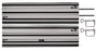 Einhell Führungsschiene Alu für Handkreissägen 2x 1000 mm. Zweiteiliges, silbernes Alu-Profil für präzise Geradschnitte.