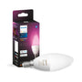 Philips Hue White & Color Ambiance E14 LED Kerzenlampe, 470 lm in Kerzenform, dimmbar