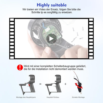 Dyson V10 SV12 Hauptkörper Gehäuse Griff - Ersatzteil 969875-02