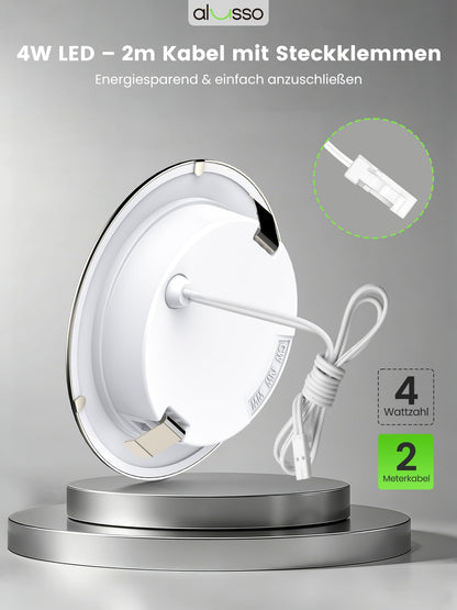 ALUSSO LED Einbaustrahler ST20, 12V, 4W, 3CCT, IP44, 6er Set