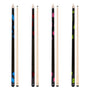 GARSEN Billard-Queue Set – 4 Stück Haus/Bar Pool-Queues 147cm: Lange, schlanke Holzqueues zum Spielen von Pool-Billard.