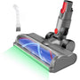 JNYLYFC Ersatz-Bodenbürste mit LED für Dyson V12 Detect Slim, V10 Slim – grünes LED-Licht und V-förmige Walze