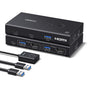 UGREEN HDMI KVM Switch 2 PC 1 Monitor 4K@60Hz 3x USB-A + USB-C mit Desktop-Controller