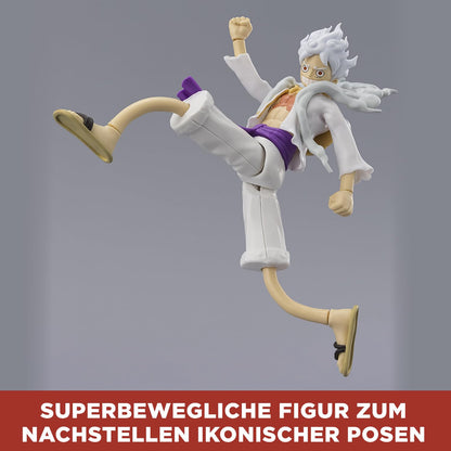 Bandai Anime Heroes One Piece Figur Monkey D. Ruffy Gear 5, 17 cm