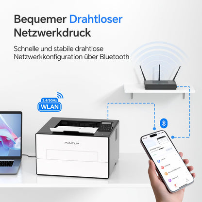PANTUM BP4209DW Schwarz-Weiss-Laserdrucker mit Duplexdruck und WLAN