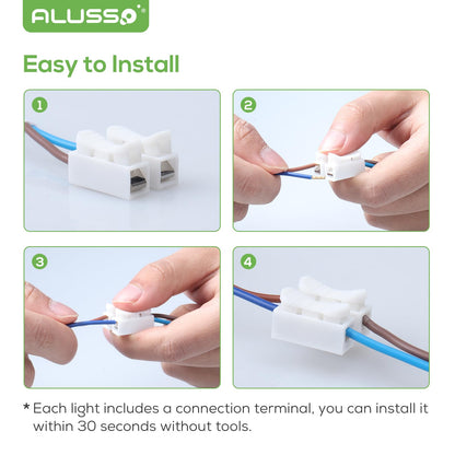 ALUSSO LED Einbaustrahler Dimmbar CCT - 12er Set IP44