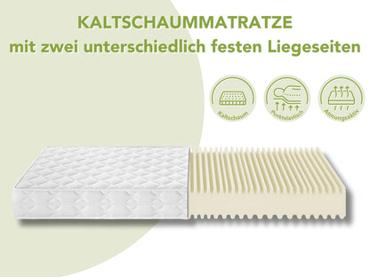 DREAMSTAR Ergo Flex Duo Kaltschaummatratze - 100x200cm H2/H3