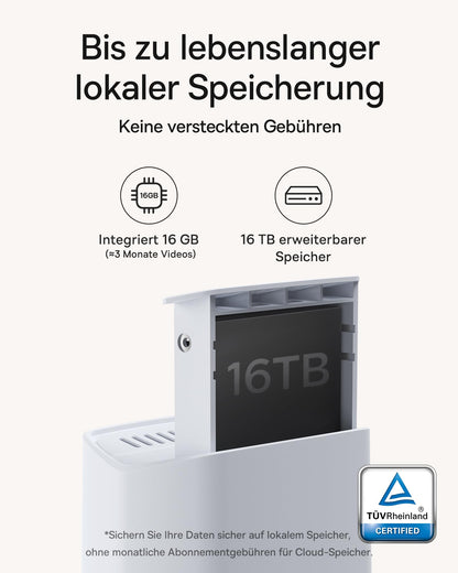 Baseus Security N1 Überwachungskamera Aussen Kabellos 3-Cam Kit 2K