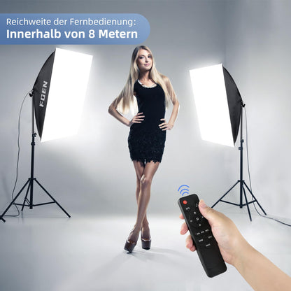 FGen Softbox Set LED 2x 50x70cm - 85W 2700-6400K