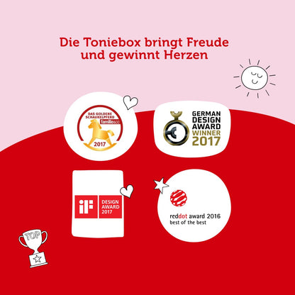 Toniebox Starterset Extrapack Hörspielbox – Rot Peppa Pig