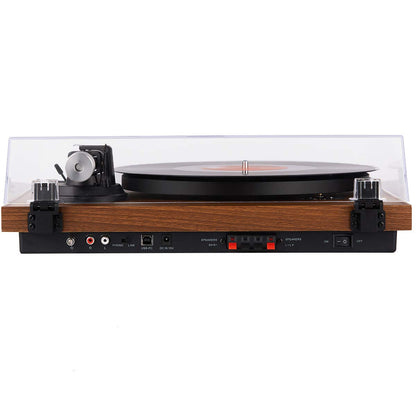 1 by ONE HiFi Bluetooth Plattenspieler – Inkl. 2 Lautsprecher