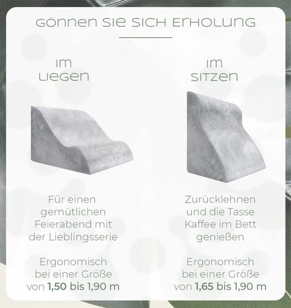 Lesekissen Ergonomisch Memory Foam – Keilkissen Reflux Bett Sofa