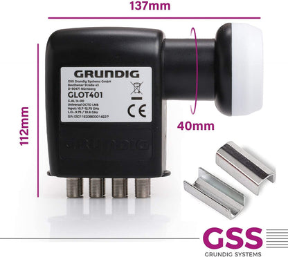GSS Octo LNB 8-fach mit LTE-Filter, 0,1 dB, Wetterschutzkappe