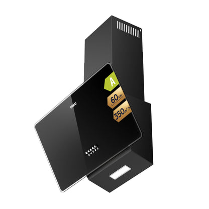 CIARRA CBCB6750 Kopffreie Schräghaube - 60cm Umluft/Abluft Schwarz