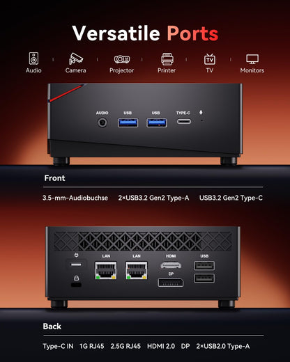 NiPoGi AM06 PRO Mini PC - Ryzen 7 7730U, 16GB/512GB SSD