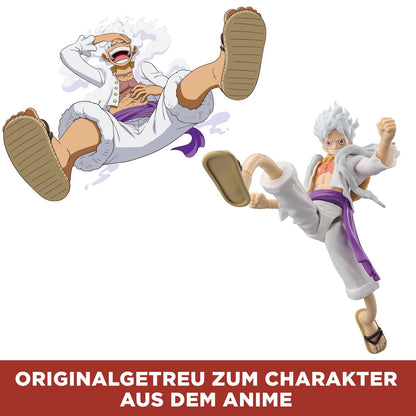 Bandai Anime Heroes One Piece Figur Monkey D. Ruffy Gear 5, 17 cm