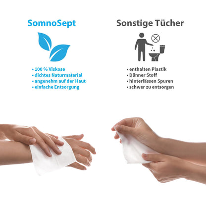 SomnoSept CPAP-Reinigungstücher aus Viskose, 5 x 72 Stück