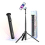 KraftGeek Handy Stativ 226M, Selfie Stick MagSafe, 168 cm, Schwarz, Teleskopstange aus Aluminiumlegierung