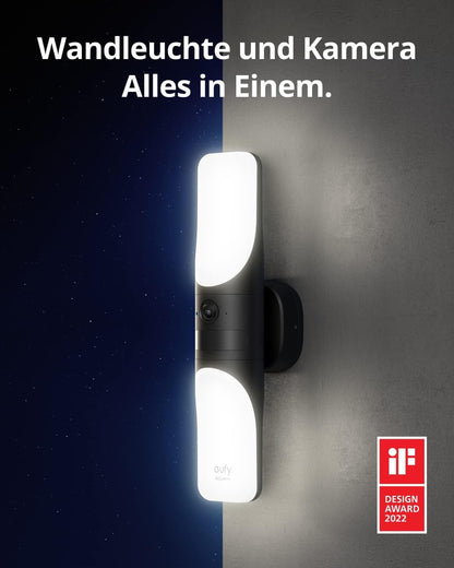 eufy Security Wall Light Cam – Kabelgebundene Aussenkamera Generalüberholt