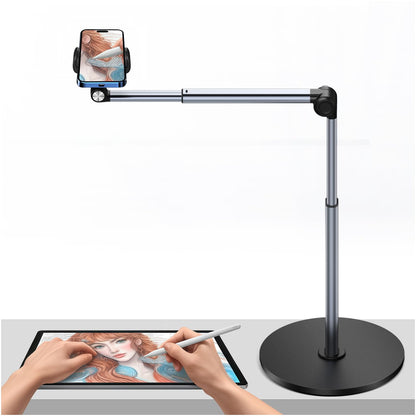 yAyusi B91 Overhead Handy Stativ Tisch mit verstellbarem Metallarm und Aluminiumbasis
