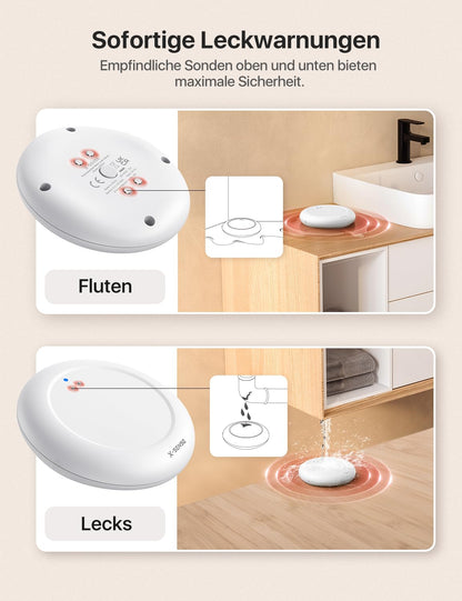 X-Sense SWS0A Smarter WLAN Funk-Wassermelder – 3er Set