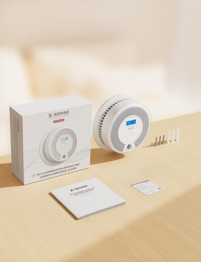 X-Sense SC07-WX WLAN-Rauch- und Kohlenmonoxidmelder, 2-in-1