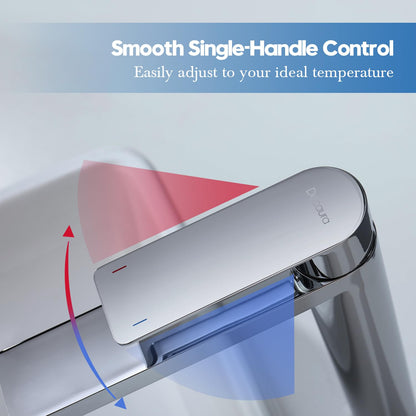 Decaura Waschtischarmatur Hoch chrom - Aufsatzwaschbecken