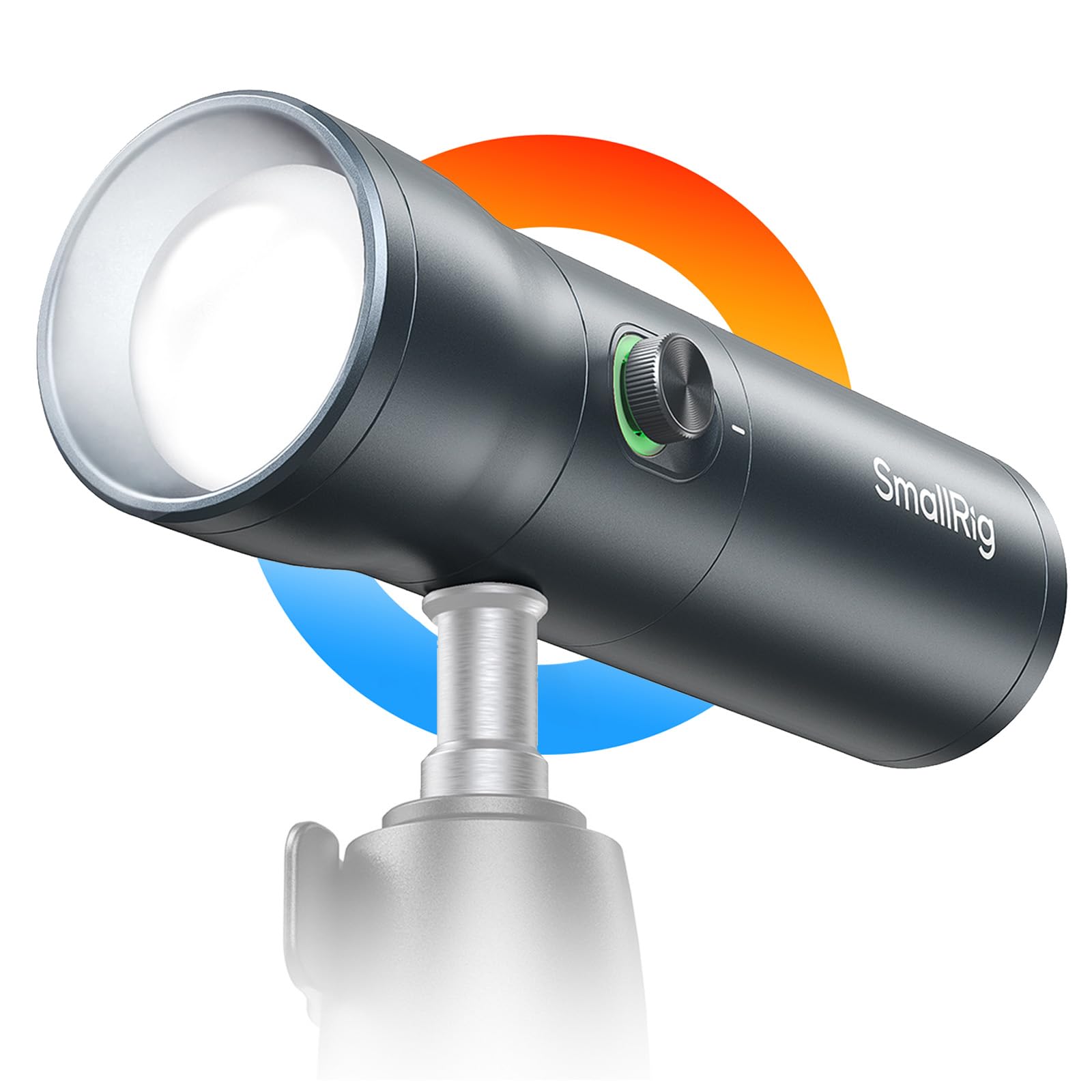 SMALLRIG RF10C RGB LED Fotolampe, 4-farbiges Fülllicht mit 20 Filtern und dunklem Aluminiumgehäuse