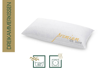 HANSKRUCHEN Premium de Luxe Daunenkissen – 40x80 cm Allergiker