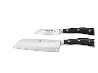 WÜSTHOF Classic Ikon Messersatz 2 Messer – Schwarz