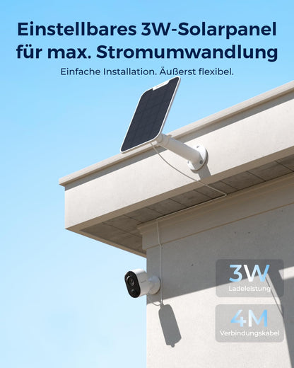 Reolink Argus 3 Ultra 4K Akku Aussenkamera mit Solarpanel