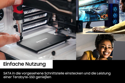 Samsung 870 EVO SATA III SSD - 2 TB, 2.5 Zoll (MZ-77E2T0B/EU)