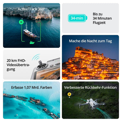 DJI Mini 4 Pro Faltbare 4K Drohne – RC-N2 Fernsteuerung