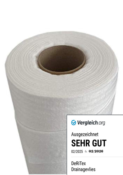 DeRiTex Drainagevlies 150 g/m² Filtervlies, 25 m² (1 m x 25 m)