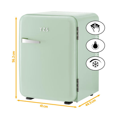 TZS First Austria Retro Mini-Kühlschrank 40L lautlos mint