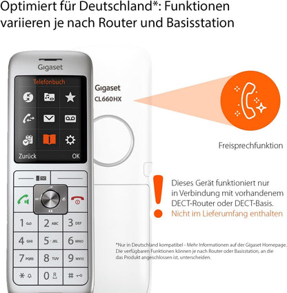Gigaset CL660HX DECT-Mobilteil – Weiss, Fritzbox-kompatibel