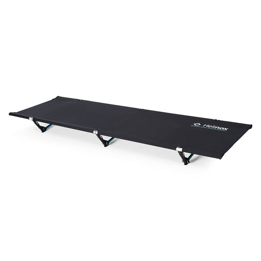 Helinox Cot One Convertible Long Leichtes Feldbett - Schwarz. Schwarzes Feldbett zum Übernachten beim Camping.