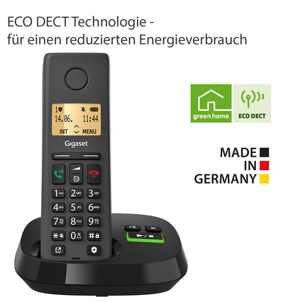 Gigaset Pure 220A Trio DECT-Telefonset mit Anrufbeantworter - anthrazit