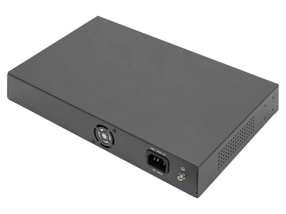 DIGITUS 26 Port Fast Ethernet PoE-Netzwerk-Switch - 19 Zoll