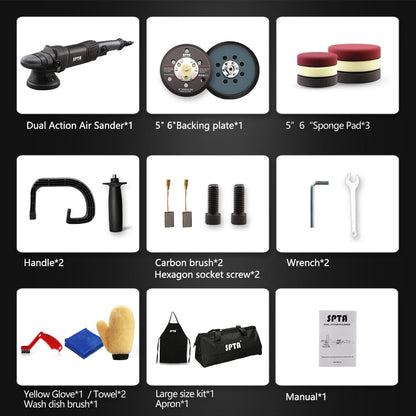 SPTA Exzenter Poliermaschine 780W Set – 125/150mm