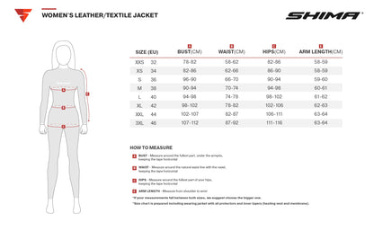 SHIMA Renegade Lady 2 Motorrad Hemd Damen – CE | Schwarz XL