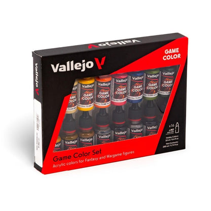 Vallejo Game Color Farbset – 16 Acrylfarben für Miniaturen
