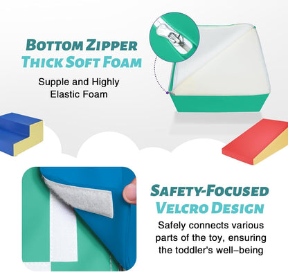 Wilwolfer Kletterbausteine Indoor - Doppelte Treppe-Set 6tlg.