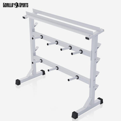 GORILLA SPORTS® Gewichteständer Hantelablage 3 Ebenen 30mm 400kg