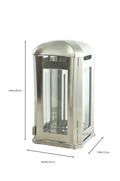 designgrab Grablampe Venezia - Edelstahl mit Granitsockel Nero Impala